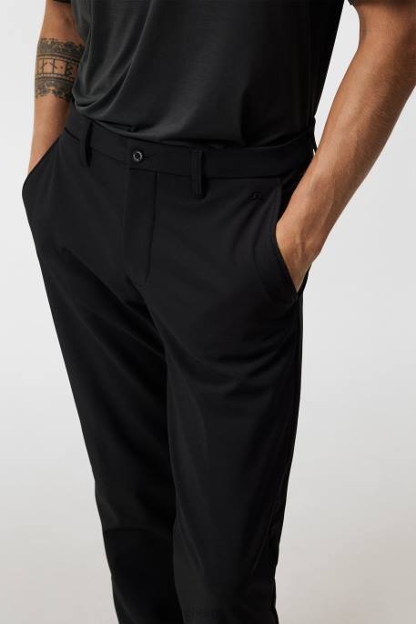 J.Lindeberg Ellott bond -fleecehousut miehet musta 4VD0388 vaatetus