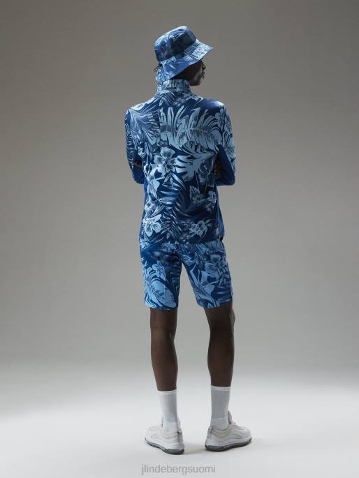 J.Lindeberg eloy print shortsit miehet hibiscus sininen 4VD0490 vaatetus