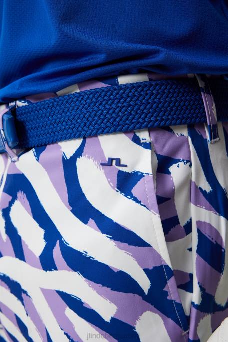 J.Lindeberg eloy print shortsit miehet violetiksi maalattu seepra 4VD0409 vaatetus