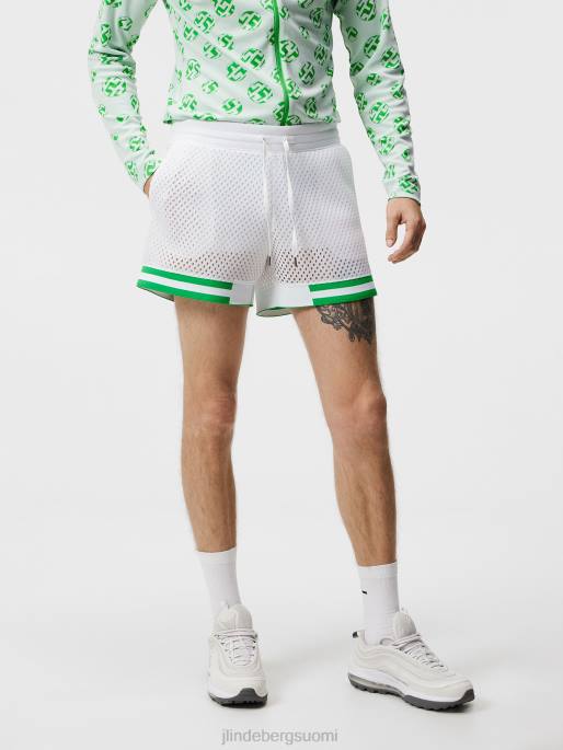 J.Lindeberg mesh mesh shortsit miehet valkoinen 4VD0440 vaatetus