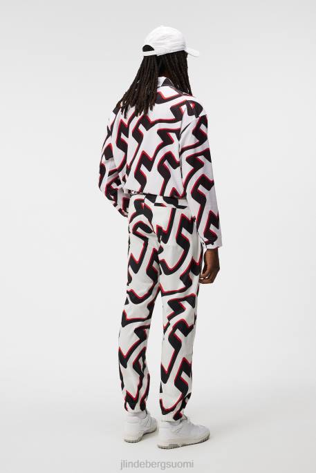 J.Lindeberg petrusprinttihousut miehet silta-aalto valkoinen 4VD0391 vaatetus