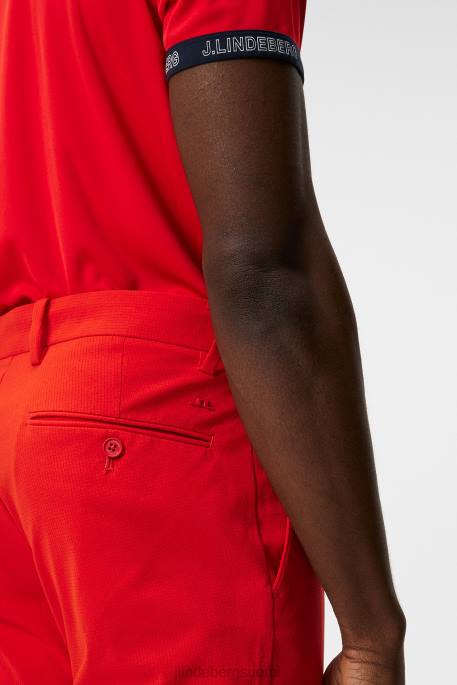 J.Lindeberg tuuletushousut miehet tulenpunainen 4VD0422 vaatetus