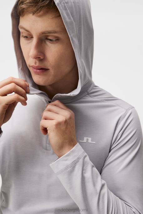 J.Lindeberg Stefanin huppari miehet vaaleanharmaa melansi 4VD0575 vaatetus