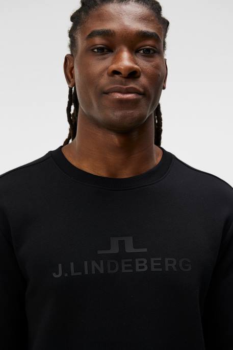 J.Lindeberg alfa collegepaita miehet musta 4VD0542 vaatetus