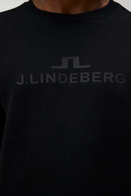 J.Lindeberg alfa collegepaita miehet musta 4VD0542 vaatetus