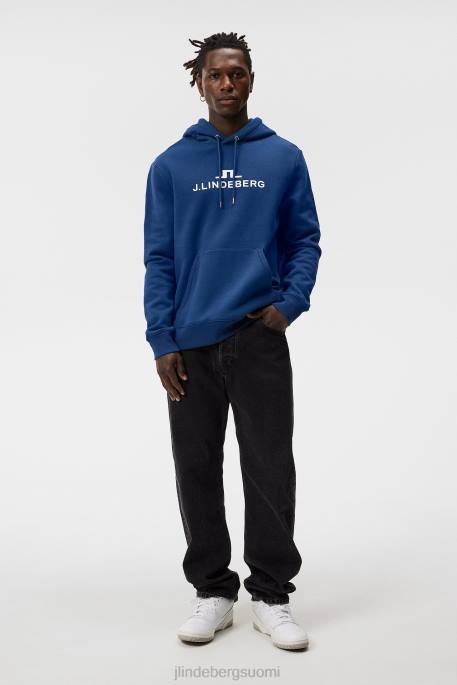 J.Lindeberg alfa-huppari miehet kiinteistön sininen 4VD0540 vaatetus
