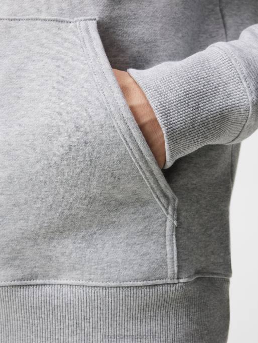 J.Lindeberg alfa-huppari miehet vaaleanharmaa melansi 4VD0641 vaatetus