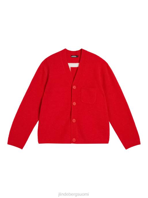 J.Lindeberg clarke neuletakki miehet tulenpunainen 4VD0503 vaatetus