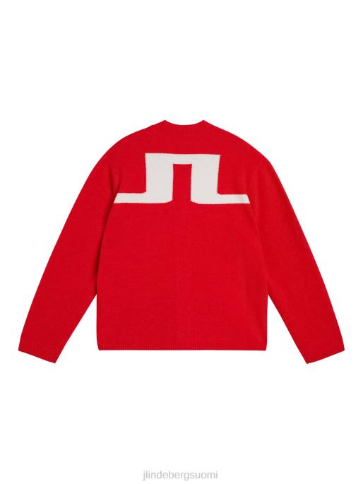 J.Lindeberg clarke neuletakki miehet tulenpunainen 4VD0503 vaatetus