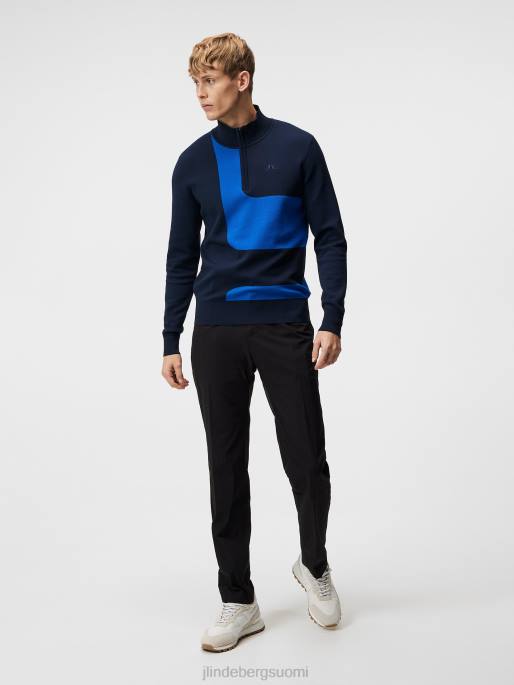 J.Lindeberg davis-neulottu pusero miehet laivasto 4VD0595 vaatetus