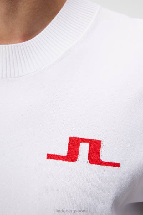 J.Lindeberg gus-neulottu pusero miehet valkoinen 4VD0508 vaatetus