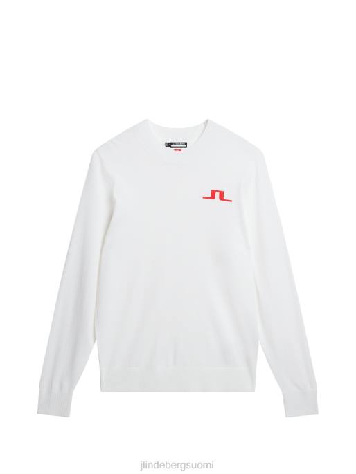 J.Lindeberg gus-neulottu pusero miehet valkoinen 4VD0508 vaatetus