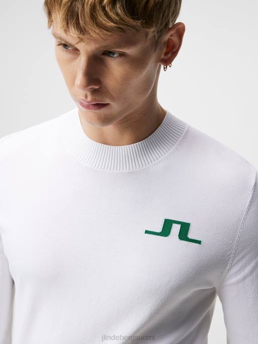 J.Lindeberg gus-neulottu pusero miehet valkoinen 4VD0585 vaatetus