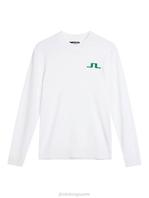 J.Lindeberg gus-neulottu pusero miehet valkoinen 4VD0585 vaatetus