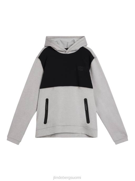 J.Lindeberg harjattu huppari miehet harmaa melansi 4VD0515 vaatetus