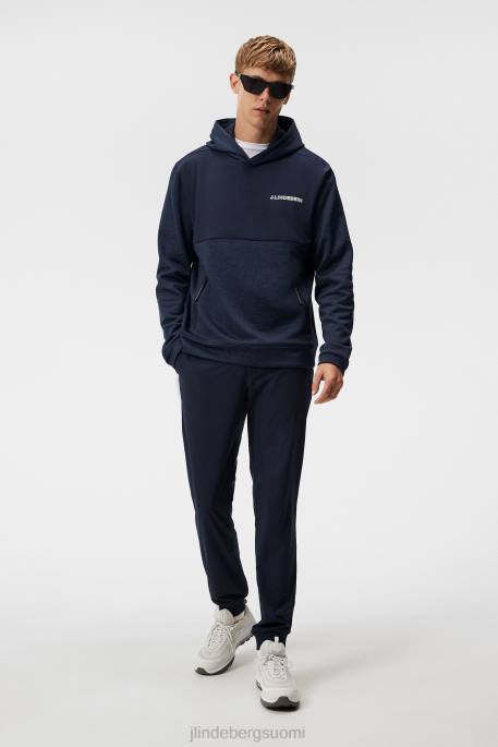 J.Lindeberg harjattu huppari miehet laivasto melange 4VD0516 vaatetus