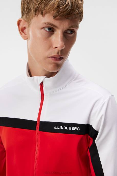 J.Lindeberg jarvis-välikerros miehet tulenpunainen 4VD0519 vaatetus