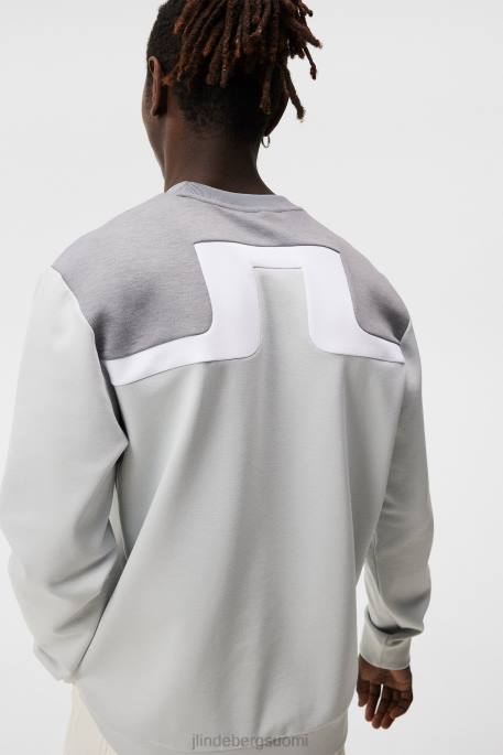 J.Lindeberg jeff collegepaita miehet vaaleanharmaa melansi 4VD0532 vaatetus