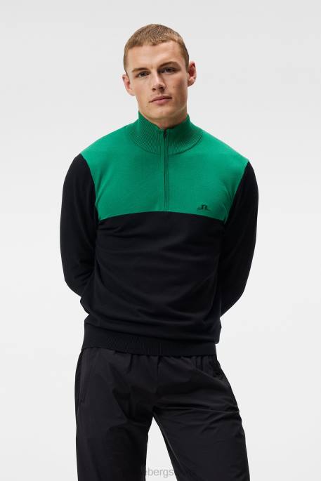 J.Lindeberg jeff-neulottu villapaita miehet musta 4VD0591 vaatetus