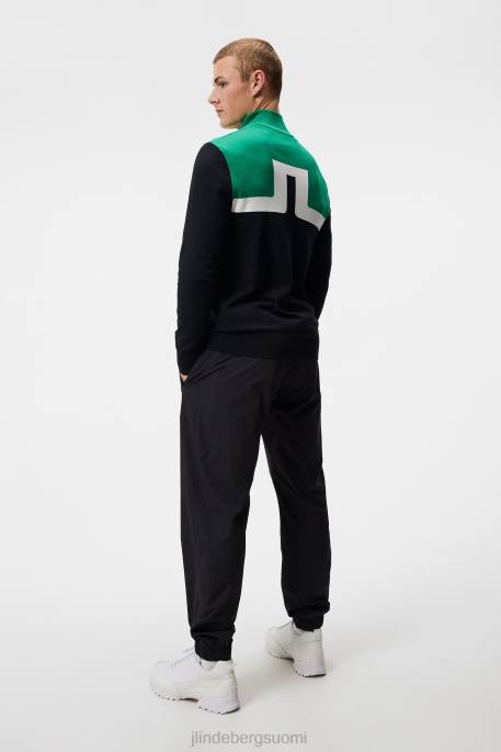 J.Lindeberg jeff-neulottu villapaita miehet musta 4VD0591 vaatetus