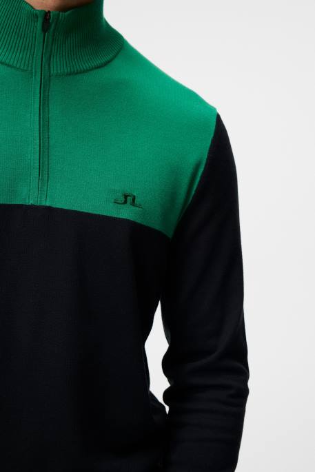 J.Lindeberg jeff-neulottu villapaita miehet musta 4VD0591 vaatetus