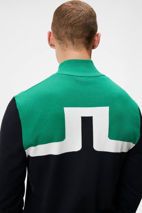 J.Lindeberg jeff-neulottu villapaita miehet musta 4VD0591 vaatetus