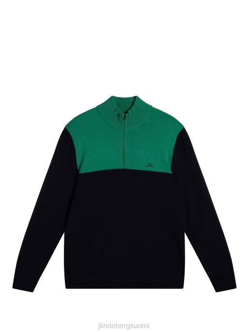 J.Lindeberg jeff-neulottu villapaita miehet musta 4VD0591 vaatetus