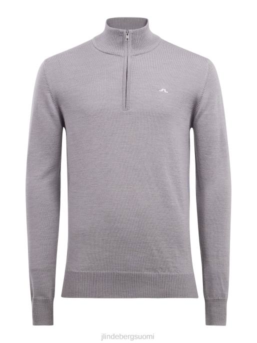 J.Lindeberg kian vetoketjullinen golfpusero miehet harmaa melansi 4VD0664 vaatetus