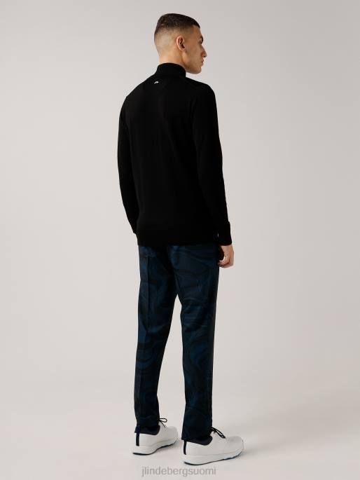 J.Lindeberg kian vetoketjullinen golfpusero miehet musta 4VD0665 vaatetus