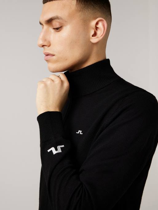 J.Lindeberg kian vetoketjullinen golfpusero miehet musta 4VD0665 vaatetus