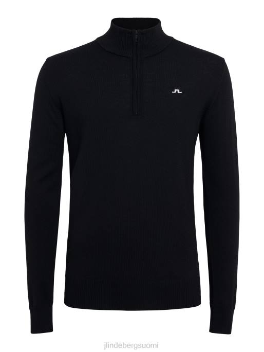 J.Lindeberg kian vetoketjullinen golfpusero miehet musta 4VD0665 vaatetus