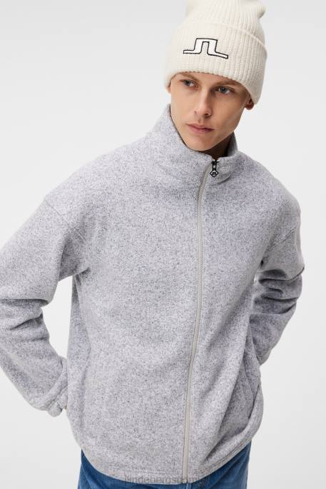 J.Lindeberg lorentz-välikerros miehet vaaleanharmaa melansi 4VD0543 vaatetus