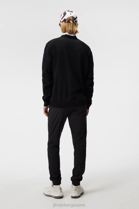 J.Lindeberg lucas neuletakki miehet musta 4VD0550 vaatetus