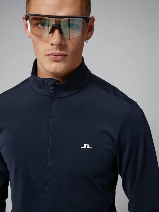 J.Lindeberg luke puoli vetoketjullinen välikerros miehet laivasto 4VD0667 vaatetus