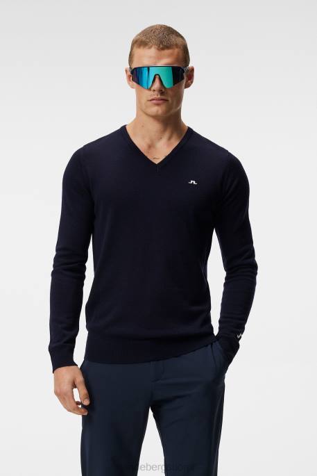 J.Lindeberg lymann neulottu pusero miehet laivasto 4VD0650 vaatetus