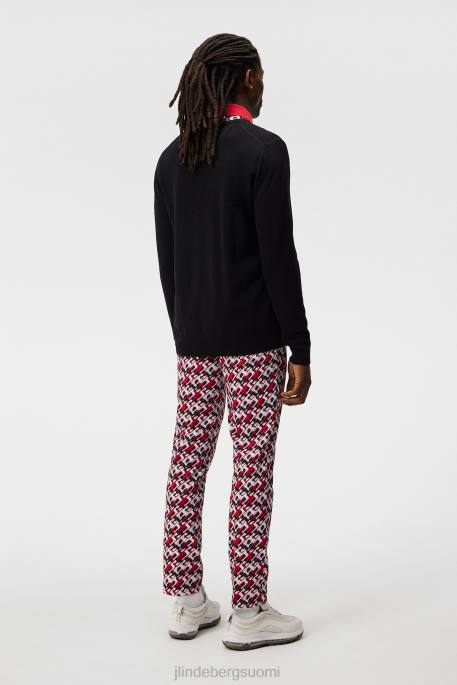 J.Lindeberg lymann neulottu pusero miehet musta 4VD0557 vaatetus