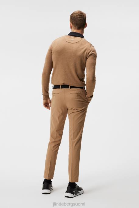 J.Lindeberg lymann neulottu pusero miehet tiikeriruskea 4VD0652 vaatetus