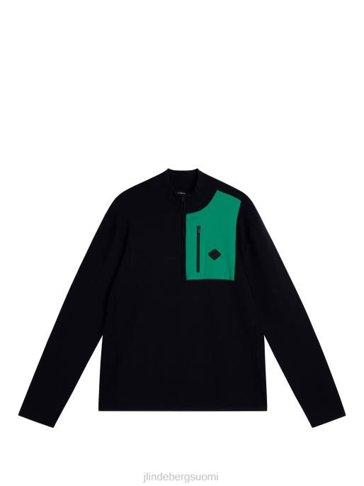 J.Lindeberg marc-neulottu pusero miehet musta 4VD0597 vaatetus