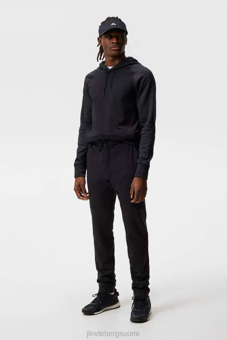 J.Lindeberg matkahousut miehet musta melansi 4VD0612 vaatetus