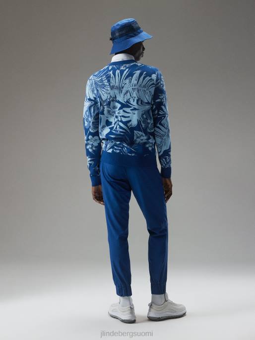 J.Lindeberg percy villapaita miehet hibiscus sininen 4VD0659 vaatetus