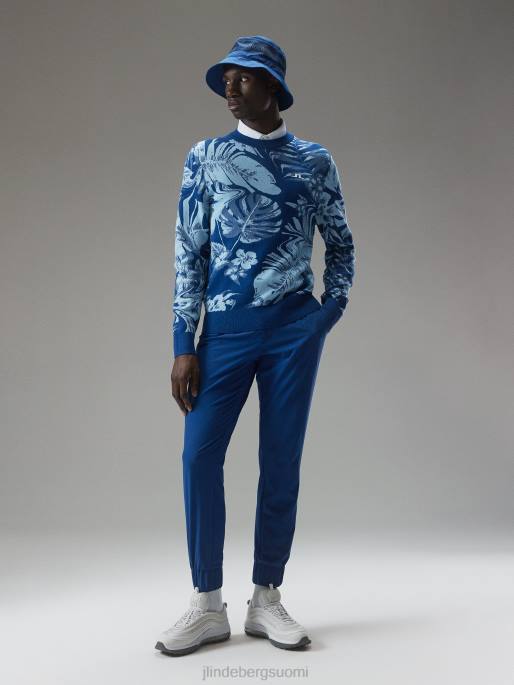 J.Lindeberg percy villapaita miehet hibiscus sininen 4VD0659 vaatetus