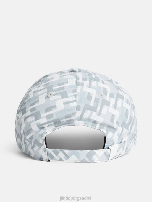 J.Lindeberg jim print -korkki miehet harmaa mikrosilta 4VD0754 lisävaruste