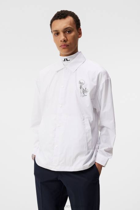 J.Lindeberg dex nyc golftakki miehet valkoinen 4VD0687 vaatetus