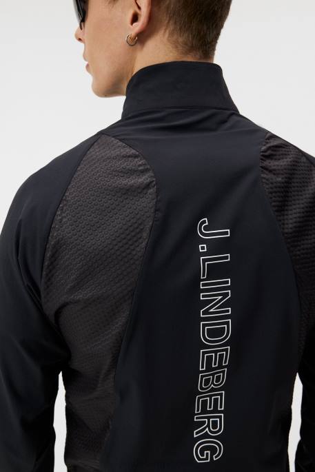 J.Lindeberg marv tuulitakki miehet musta 4VD0718 vaatetus