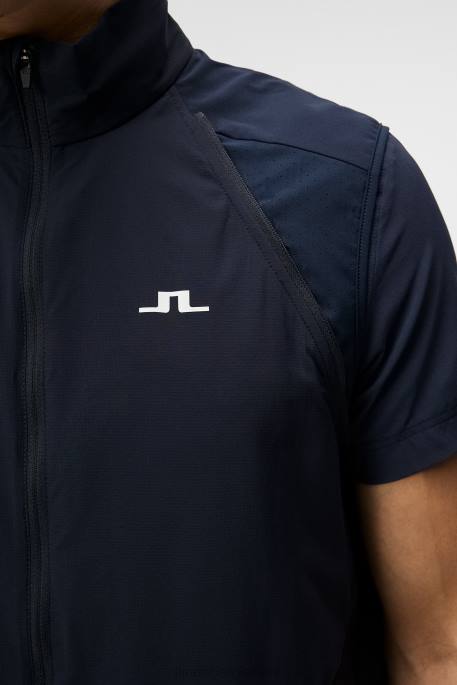 J.Lindeberg pilkullinen hybridi tuulitakki miehet laivasto 4VD0731 vaatetus