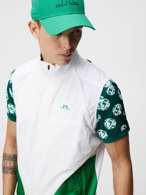 J.Lindeberg pilkullinen hybridi tuulitakki miehet valkoinen 4VD0730 vaatetus