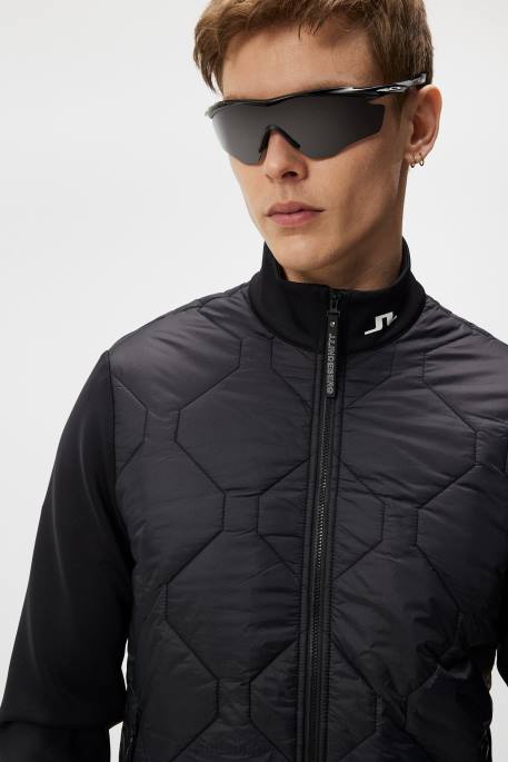 J.Lindeberg täkki hybriditakki miehet musta 4VD0692 vaatetus