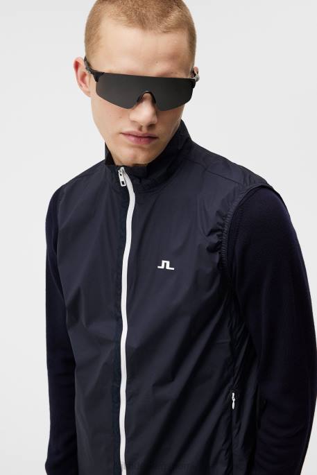 J.Lindeberg tuhkakevyt pakattava liivi miehet laivasto 4VD0708 vaatetus