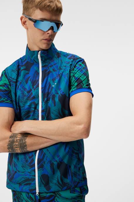 J.Lindeberg tuhkakevyt pakattava painatusliivi miehet kuolemanlaakso 4VD0678 vaatetus