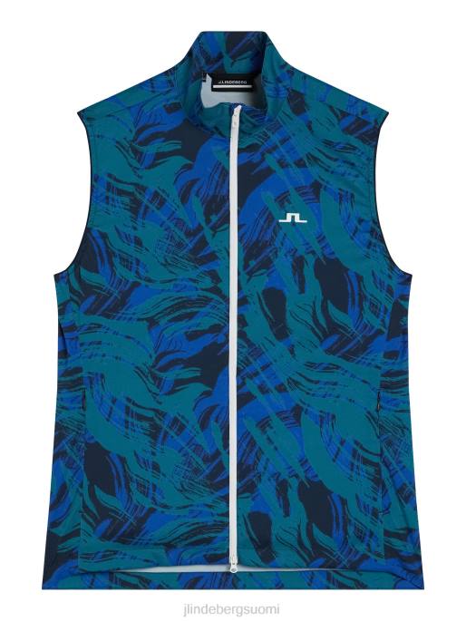 J.Lindeberg tuhkakevyt pakattava painatusliivi miehet kuolemanlaakso 4VD0678 vaatetus